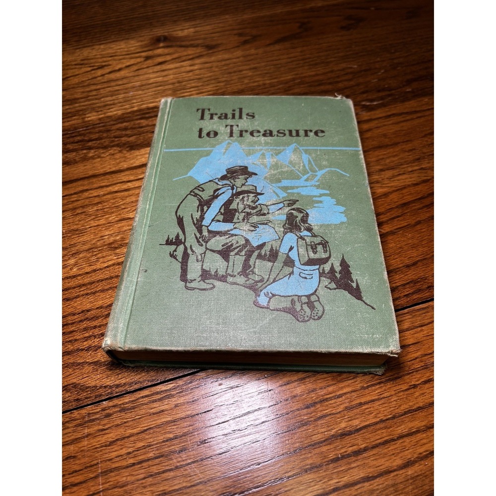 Trails to Treasure Vintage 5th Grade School Reader Book‎ 1953 American History